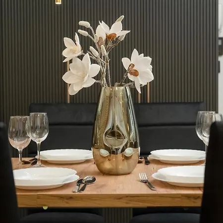 Black And Beige With Balcony And Parking In By Renters Apartment