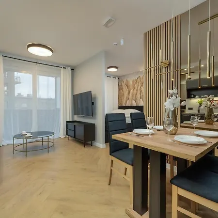 Black And Beige With Balcony And Parking In By Renters * Wroclaw