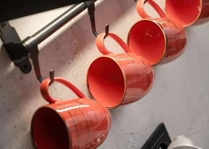 아파트 Black And Beige With Balcony And Parking In By Renters